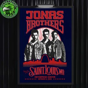 Jonas Brothers Live Show Music At Enterprise Center In Saint Louis MO On October 08 2025 Home Decor Poster Canvas