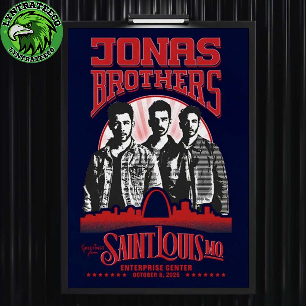 Jonas Brothers Live Show Music At Enterprise Center In Saint Louis MO On October 08 2025 Home Decor Poster Canvas Jonas Brothers Live Show Music At Enterprise Center In Saint Louis MO On October 08 2025 Home Decor Poster Canvas