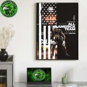 Jordan Seaton Of Colorado Buffaloes For The Sporting News Midseason All America Team NCAA 2025 Home Decor Poster Canvas