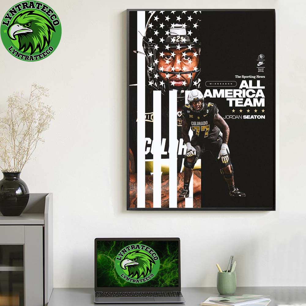 Jordan Seaton Of Colorado Buffaloes For The Sporting News Midseason All America Team NCAA 2025 Home Decor Poster Canvas