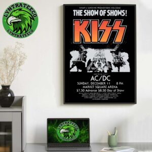 KISS And Special Guest ACDC At Market Square Arena In Indianapolis On December 11 2025 Home Decor Poster Canvas