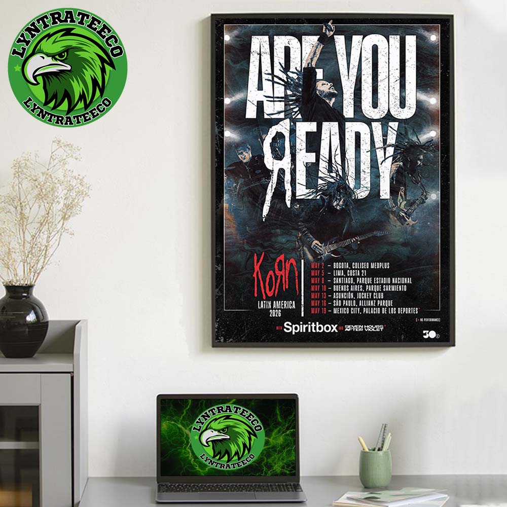 Korn Live Show Music For Latin America Tour Sechdule On May 2026 Home Decor Poster Canvas Korn Live Show Music For Latin America Tour Sechdule On May 2026 Home Decor Poster Canvas