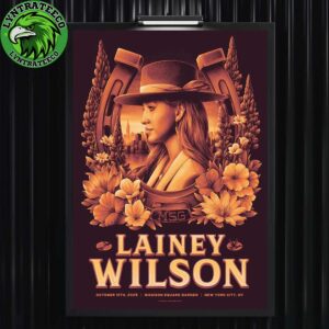 Lainey Wilson At Madison Square Garden In New York City NY On Octover 10 2025 Home Decor Poster Canvas