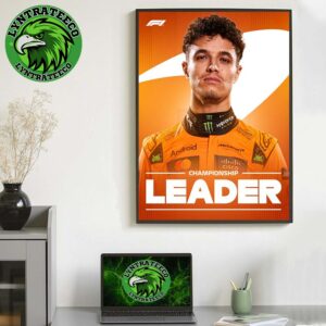 Lando Norris For F1 Championship Leader On October 27 2025 Home Decor Poster Canvas