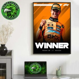 Lando Norris For Winner Championship Season F1 On October 27 2025 Home Decor Poster Canvas