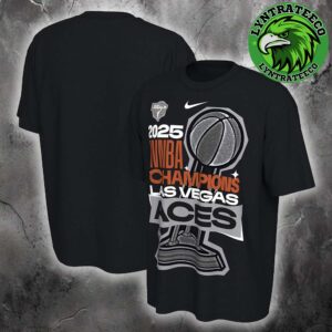 Las Vegas Aces Nike Black 2025 WNBA Finals Champions Locker Room Unisex T-Shirt