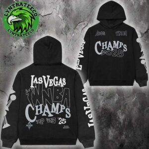 Las Vegas Aces Playa Society Black 2025 WNBA Finals Champions All Over Print Shirt