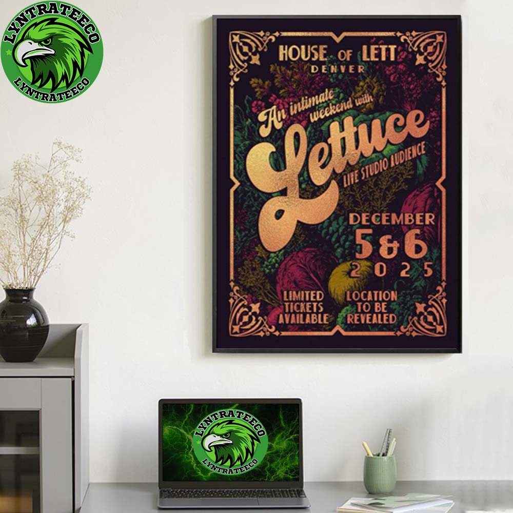 Lettuce Live Studio Aidience In Denver CO On December 05 And 06 2025 Home Decor Poster Canvas Lettuce Live Studio Aidience In Denver CO On December 05 And 06 2025 Home Decor Poster Canvas