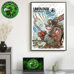 Linkin Park From Zero World Tour At Distrito Verde In Bogota Colombia On October 25 2025 Home Decor Poster Canvas