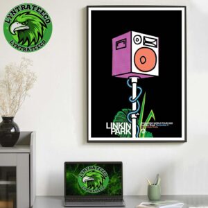 Linkin Park From Zero World Tour At Estadio Couto Pereira In Curitiba Brazil On November 05 2025 Home Decor Poster Canvas