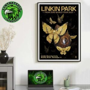 Linkin Park From Zero World Tour At Estadio Mane Garrincha In Brasilla Brazil On November 11 2025 Home Decor Poster Canvas