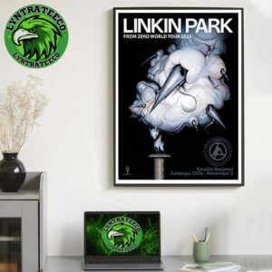 Linkin Park From Zero World Tour At Estadio Nacional In Santiago Chile On November 02 2025 Home Decor Poster Canvas