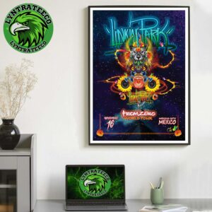 Linkin Park From Zero World Tour At Mexico City In Mexico On November 16 2025 Home Decor Poster Canvas