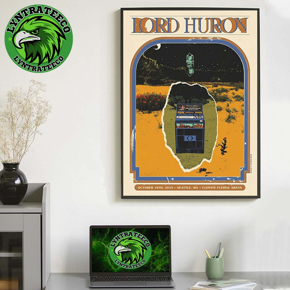 Lord Huron At Climate Pledge Arena In Seattle WA On October 18 2025 Home Decor Poster Canvas Lord Huron At Climate Pledge Arena In Seattle WA On October 18 2025 Home Decor Poster Canvas