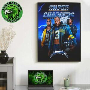 Los Angeles Chargers For Super Chargers  NFL 2025 Home Decor Poster Canvas