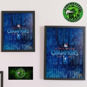 Los Angeles Dodgers Are Your 2025 MLB National League West Division Champions Home Decor Poster Canvas