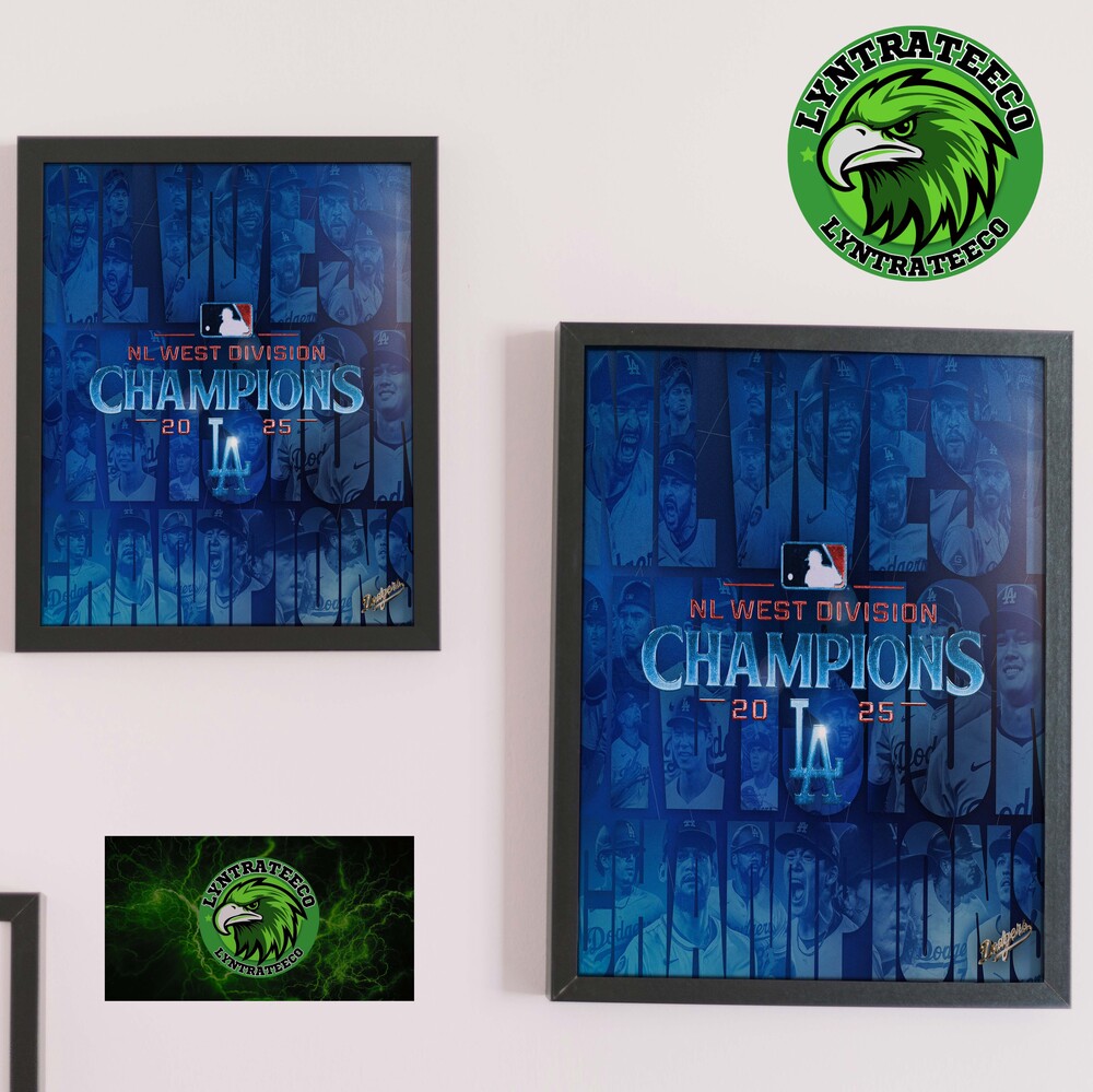 Los Angeles Dodgers Are Your 2025 MLB National League West Division Champions Home Decor Poster Canvas