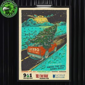 Lucero Live Concert At Minglewood Hall In Memphis TN On December 13 2025 Home Decor Poster Canvas