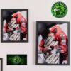 Marc Marquez MotoGP 2025 World Champion Holding Trophy Photo Home Decor Poster Canvas