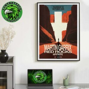 Martin Garrix At Red Rocks Amphitheatre In Morrison CO On October 24 2025 Home Decor Poster Canvas