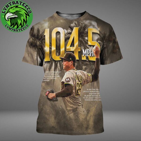 Mason Miller With 104.5mph For MLB Potseason NL Wild Card Series On Octorber 01 2025 All Over Print Shirt