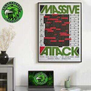 Massive Attack Festival At Buenos Aires In Argentina On November 02 2025 Home Decor Poster Canvas