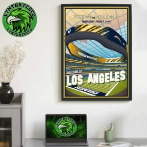 Matchup Los Angeles Chargers VS Minnesota Vikings For Week 8 Game NFL At Los Angeles In Inglewood CA On October 23 2025 Home Decor Poster Canvas