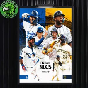Matchup Los Angeles Dodgers VS Milwaukee Brewers NLCS MLB 2025 Home Decor Posster Canvas
