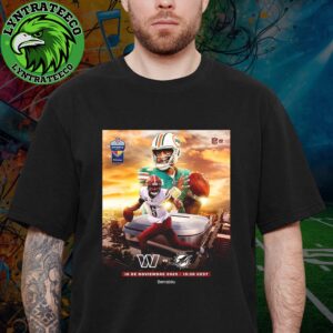Matchup Miami Dolphins VS Washington Commanders For NFL Madrid Game On November 16 2025 Unisex T-Shirt