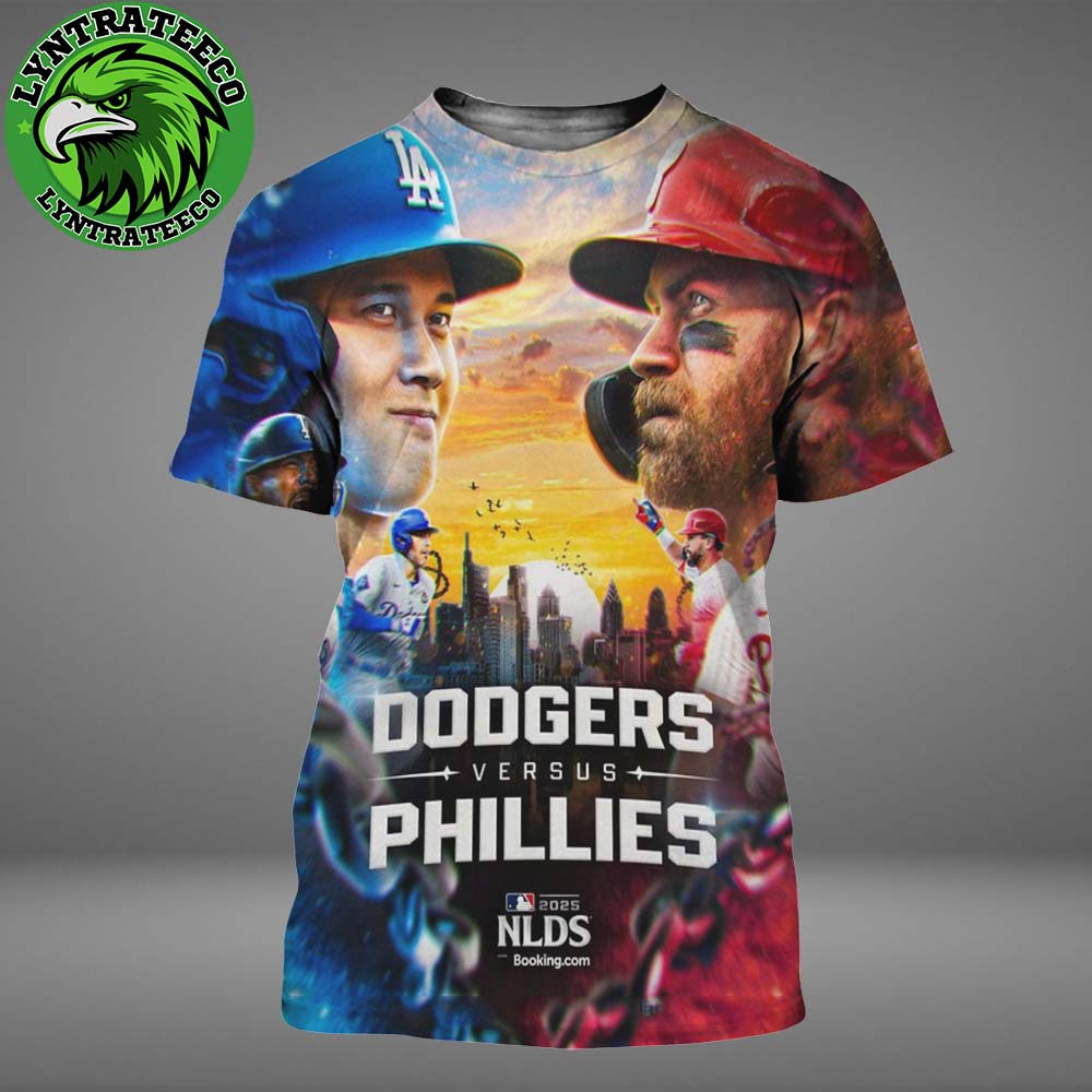 Matchup Philadelphia Phillies Vs Los Angeles Dodgers Will Meet In The Playoffs MLB 2025 All Over Print Shirt