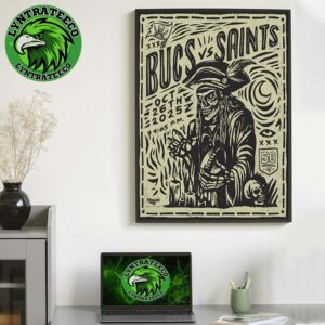 Matchup Tampa Bay Buccaneers VS New Orleans Saints For NFL Week 8 On October 26 2025 Home Decor Poster Canvas