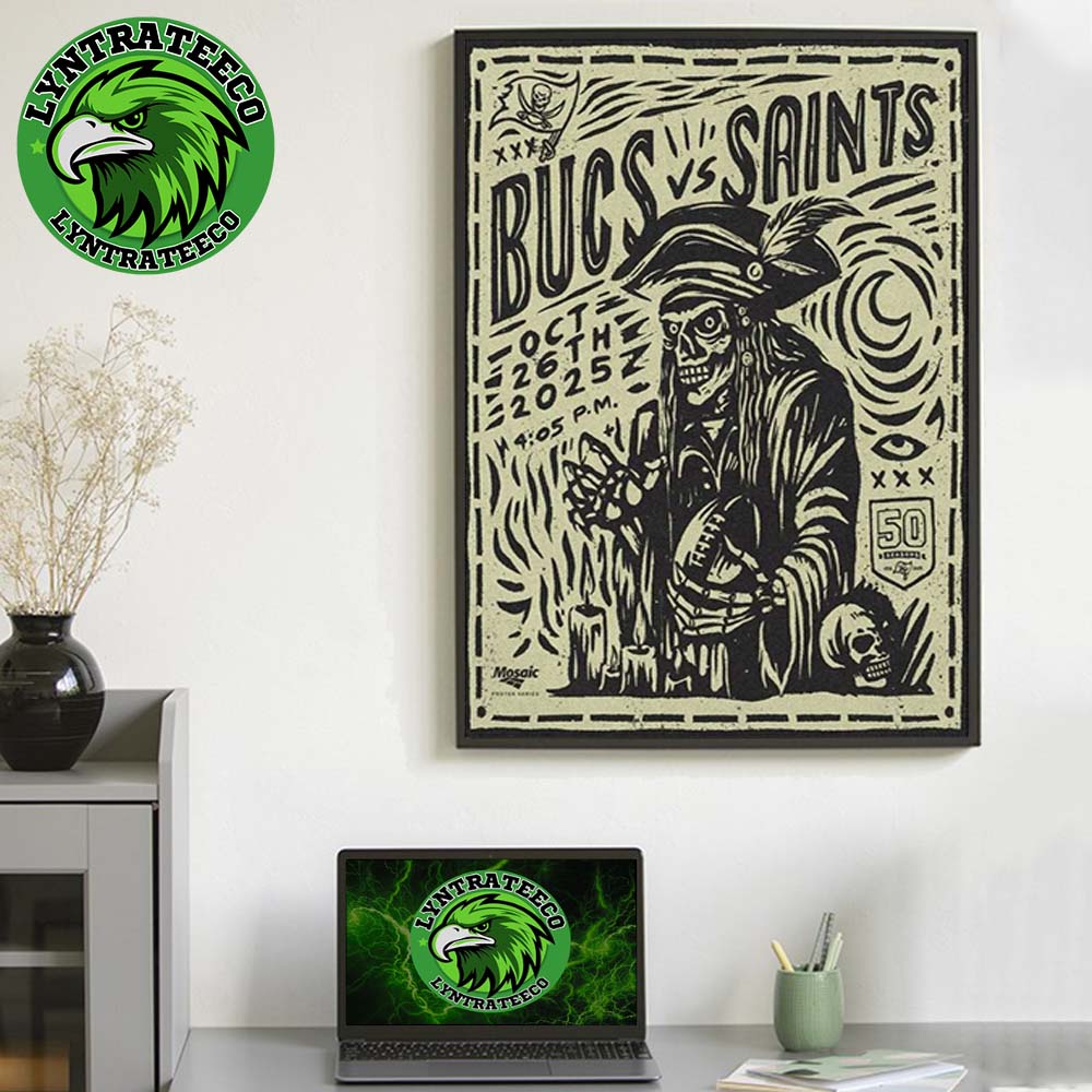 Matchup Tampa Bay Buccaneers VS New Orleans Saints For NFL Week 8 On October 26 2025 Home Decor Poster Canvas Matchup Tampa Bay Buccaneers VS New Orleans Saints For NFL Week 8 On October 26 2025 Home Decor Poster Canvas