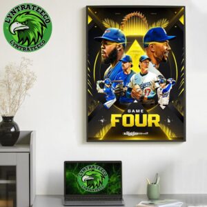 Matchup Toronto Blue Jays VS Los Angeles Dodgers For MLB World Series Game Four On October 29 2025 Home Decor Poster Canvas