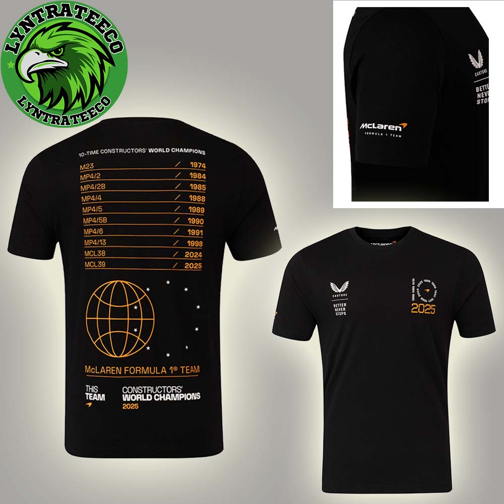 McLAREN F1 Constructors World Champions 2025 All Over Print Shirt