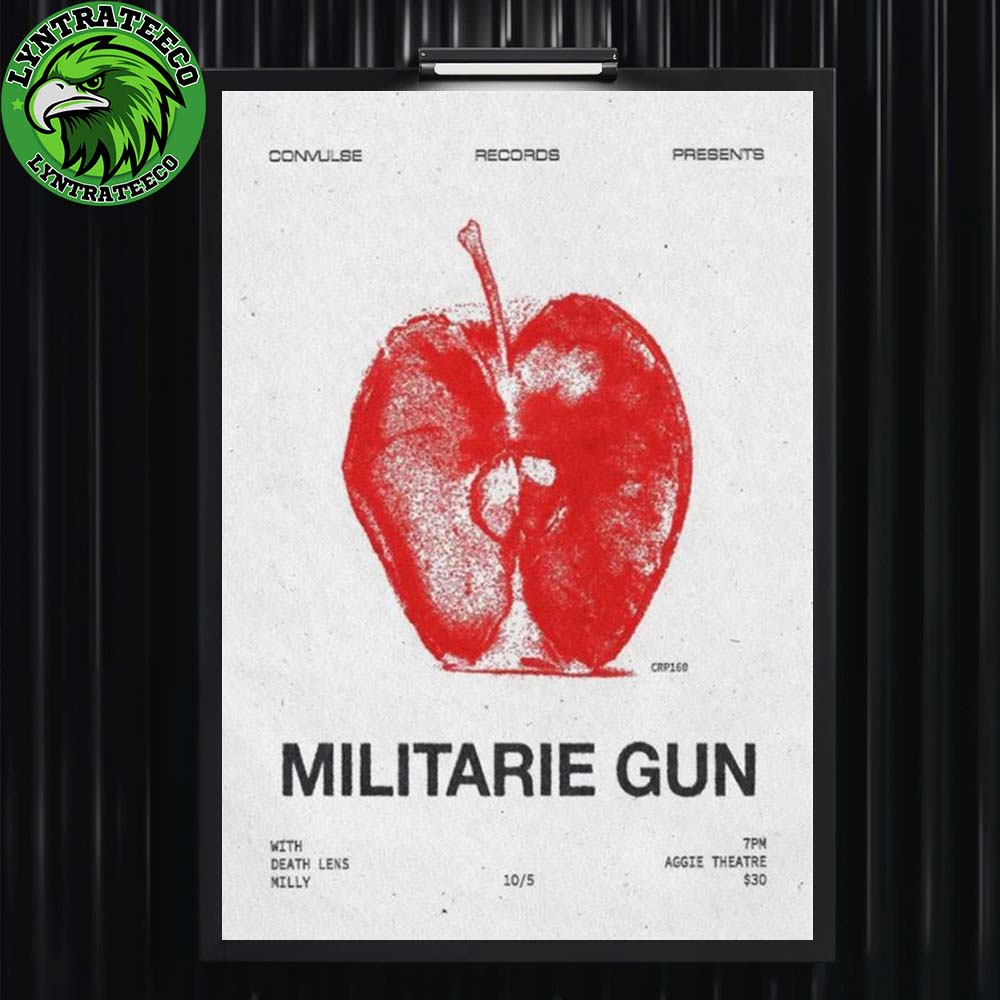 Militarie Gun Live Show Music At Aggie Theatre In Fort Collins CO On Octorber 05 2025 Home Decor Poster Canvas Militarie Gun Live Show Music At Aggie Theatre In Fort Collins CO On Octorber 05 2025 Home Decor Poster Canvas