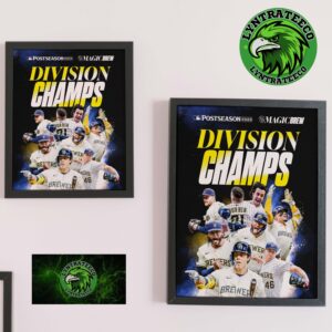 Milwaukee Brewers Magic Brew Are 2025 MLB NL Central Division Champions For The Third Straight Season Home Decor Poster Canvas