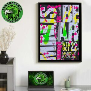 Minus The Bear Live Show Music At Bayonne Masquerade In Atlanta GA On October 22 2025 Home Decor Poster Canvas