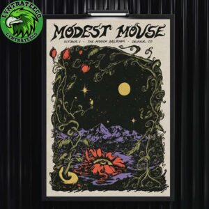 Modest Mouse At The Mission Ballroom In Denner CO On Octorber 01 2025 Home Decor Poster Canvas