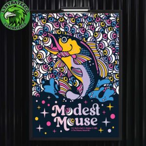 Modest Mouse With Built To Spill At The Fillmore In Detroit MI On October 11 2025 Home Decor Poster Canvas