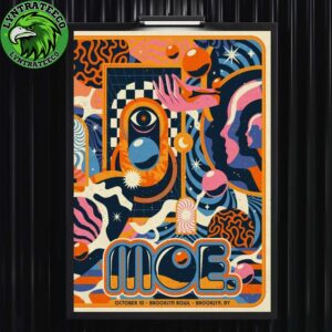 Moe. The Band Live Show Music At Brooklyn Bowl In Brooklyn NY On Octorber 10 2025 Home Decor Poster Canvas
