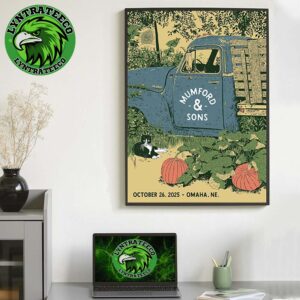 Mumford And Sons Live Show Music At CHI Health Center Omaha In Omaha NE On October 26 2025 Home Decor Poster Canvas