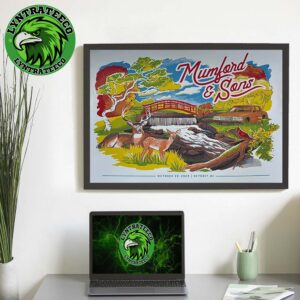 Mumford And Sons Live Show Music At Mortor City In Detroit MI On October 20 2025 Home Decor Poster Canvas