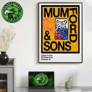 Mumford And Sons Live Show Music At PPG Paints Arena In Pittsburgh PA On October 19 2025 Home Decor Poster Canvas