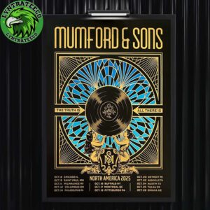 Mumford And Sons Live Show Music For North America Tour Sechdule On Octorber 2025 Home Decor Poster Canvas