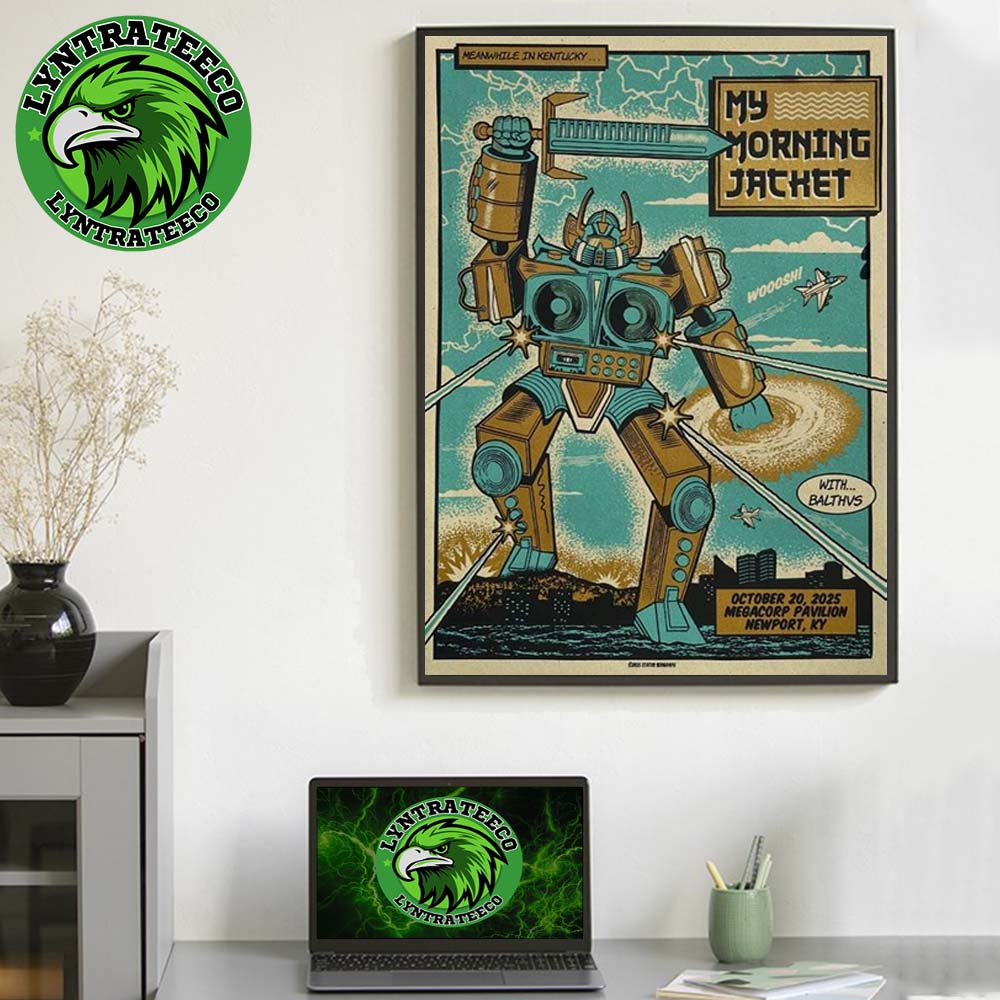 My Morning Jacket Live Concert At Megacorp Pavilion In New Port KY On October 20 2025 Home Decor Poster Canvas