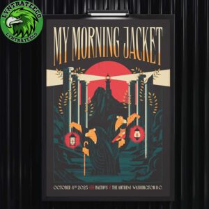 My Morning Jacket With Balthvs At The Anthem In Washington DC On October 08 2025 Home Decor Poster Canvas
