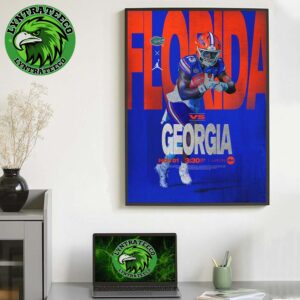 NCAA Matchup Florida Gators VS Georgia Bulldogs At EverBanak Stadium In Jacnksonville FL On November 01 2025 Home Decor Poster Canvas