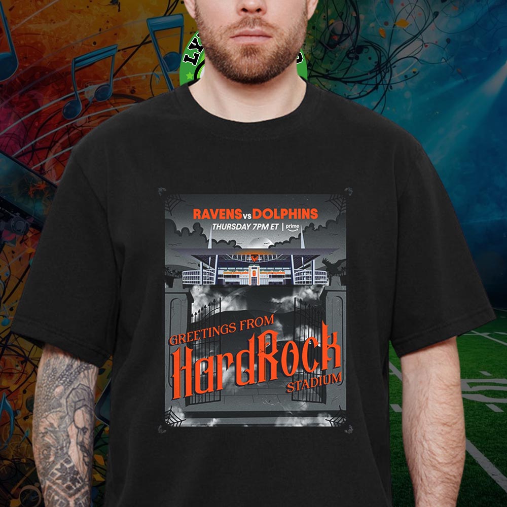 NFL Matchup Miami Dolphins VS Baltimore Ravens At Hard Rock Stadium In Miami Gardens FL On October 30 2025 Unisex T-Shirt