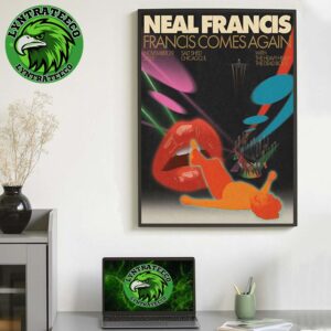 Neal Francis Tour At Saltshed In Chicago IL On November 29 2025 Home Decor Poster Canvas
