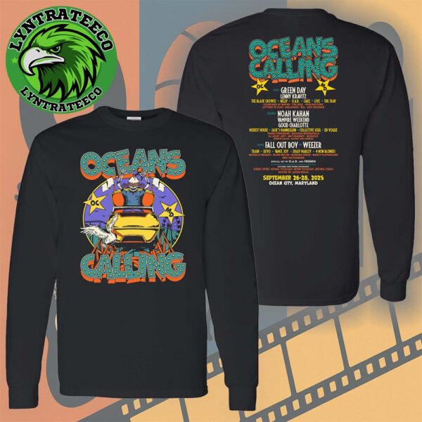 Oceans Calling Full Lineup and Highlights At Ocean City In Maryland On September 26 To 28 2025 Unisex T-Shirt